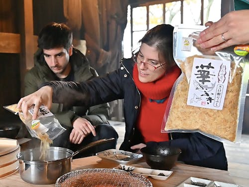 鮭茶漬けづくり体験