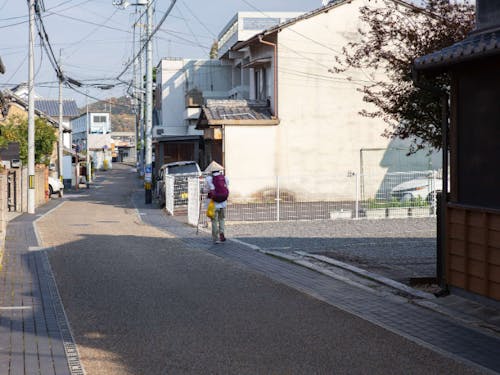 遍路道ではお遍路さんの姿も