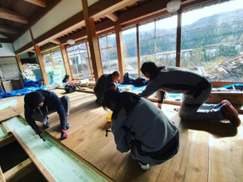 体験施設「くくるとは」のリノベーションもみんなでしました