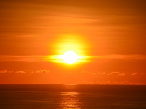 島の日常「夕日」