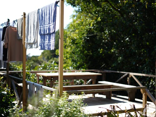 手作りのデッキ