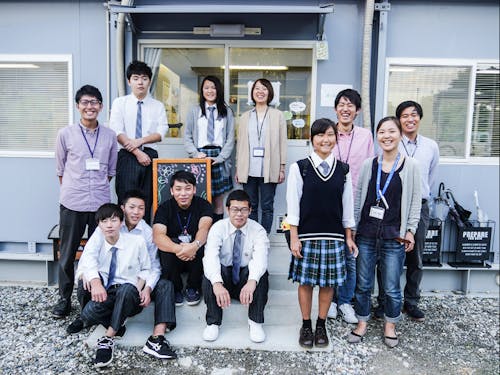 プレハブ校舎時代の「双葉みらいラボ」