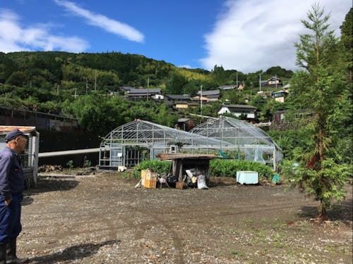 集落と畑と五百蔵さん