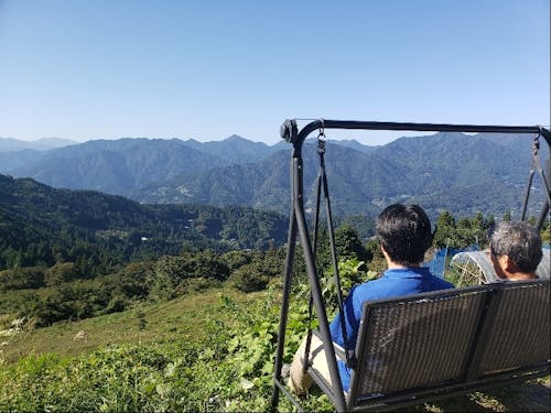 心癒される、雄大な山々