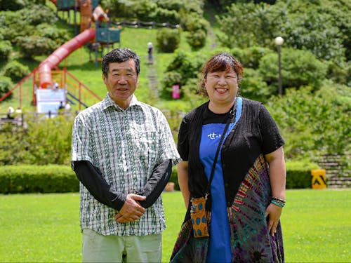 公園スタッフのお二人。あなたに会えるのを心待ちにしております