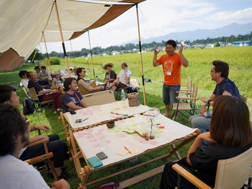 大自然、美味しい空気の中で、アウトドアコワーキング!