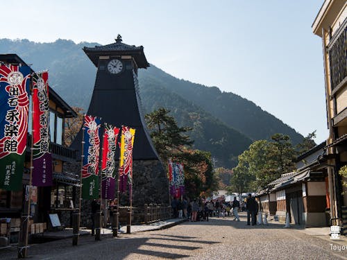 城下町の町並みが残る出石エリア