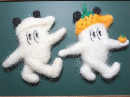 クイックオバケさんが描くキャラクターが羊毛フェルトに!