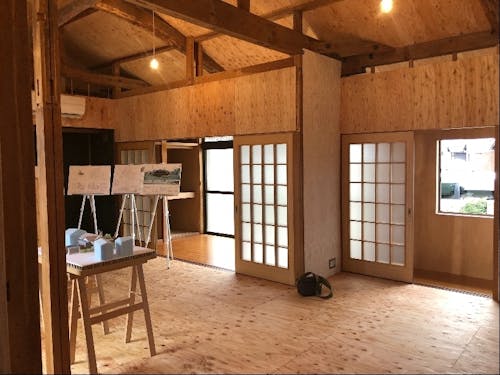 前回施工の2号内観。木のぬくもりにあふれています。