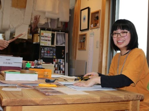 手すき和紙のメモ帳つくり