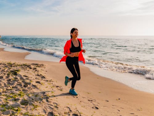浜辺のランニング