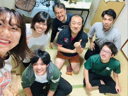 現在活動中の協力隊と副町長。(笑)