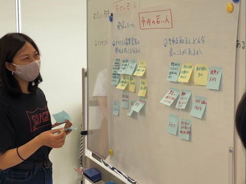 発信方法の会議中