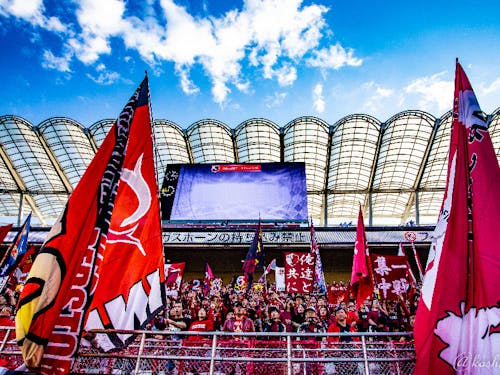 ホームゲーム時のアントラーズサポーター