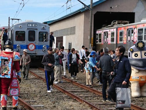 鉄道まつりの様子。