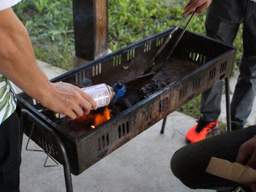 遊びの時間でBBQ体験も!(食材費は別途かかります)