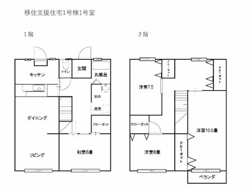 移住支援住宅の間取り