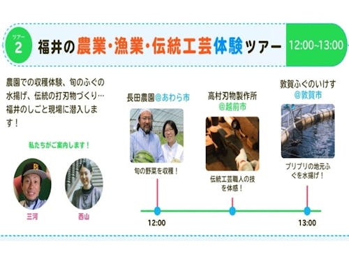 福井の農業・漁業・伝統工芸体験ツアー