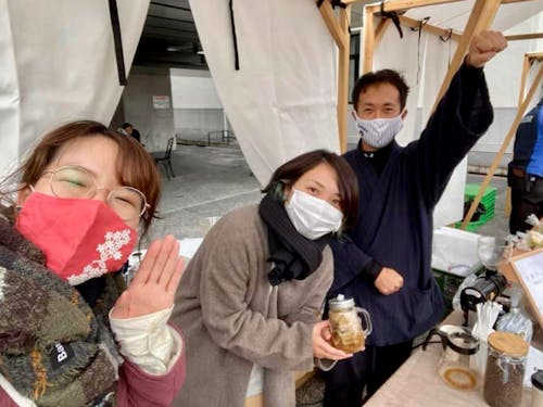 他メニューの隊員と協力して地域に溶け込む活動も!(まちなかイベント出店)