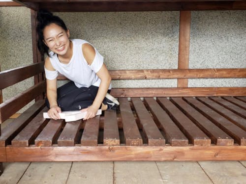 手作り二段ベッド