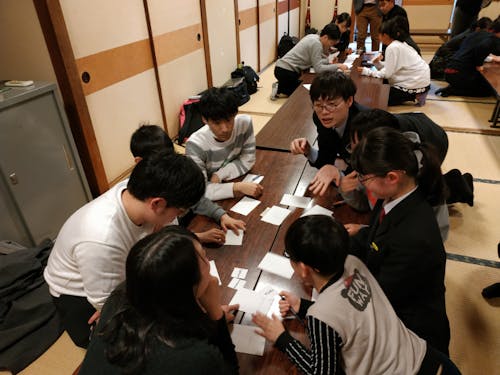 大阪大学生・野村高校生の交流