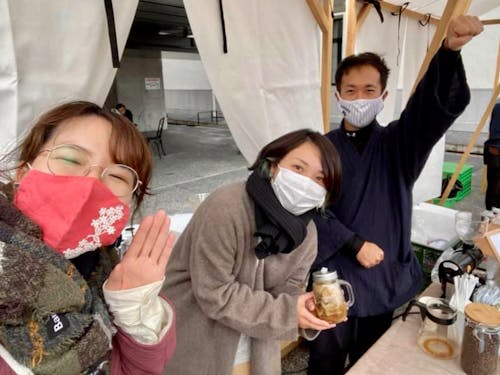 協力隊の仲間と一緒に地域に溶け込む活動も!(まちなかイベント出店)