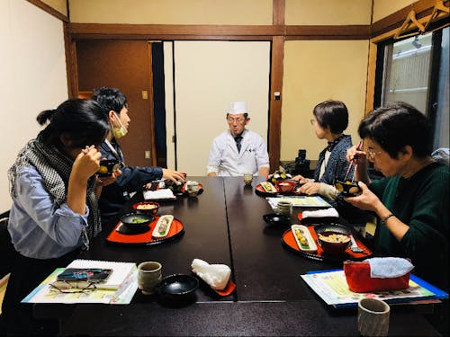 打合せ兼試食会の様子