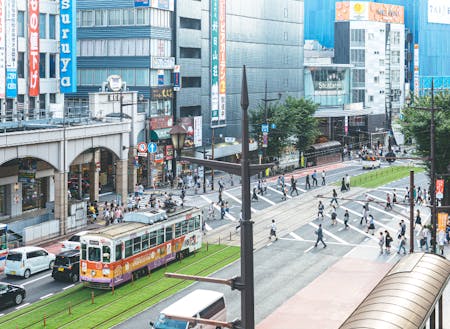 熊本の人が“まち”と呼ぶ市中心部の繁華街