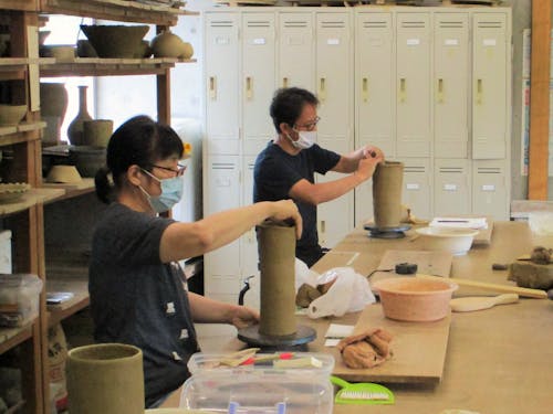 陶芸未経験の方でも受講することができます。