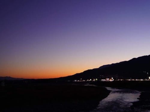 伊那谷の夕暮れ