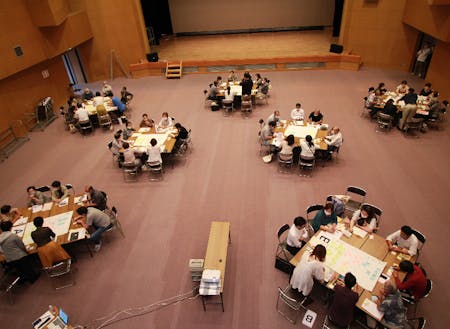 町民の方とのワークショップの様子。町民が主役となるまちづくりを目指していきます!