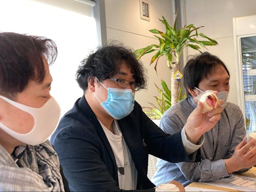 三陸情熱界隈 特産品を持ち寄っての打ち合わせ