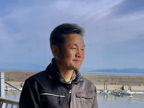 深江町漁協の吉田組合長。「どっかに半漁師に興味ある人、おらんかなあ〜」