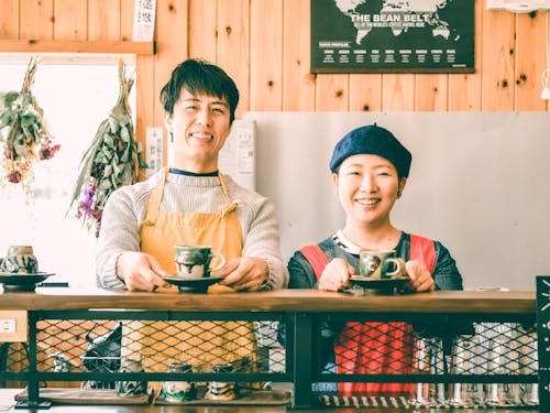 コーヒータイムで心を休めてゆっくりお話が出来るように