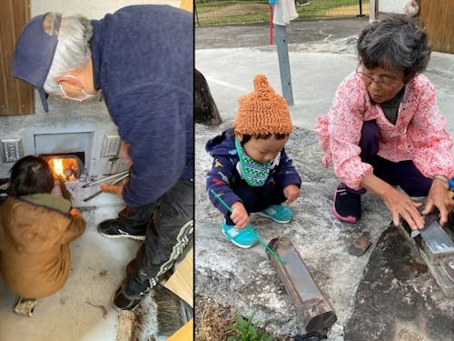 薪風呂を焚き、包丁を研ぐ。ぼくの家族には先生がたくさんいるよ。