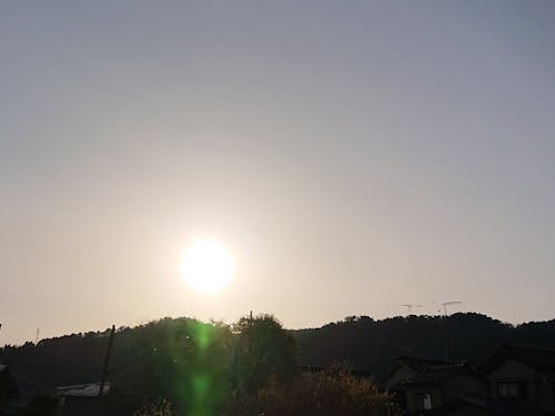 朝日がすてきな風景