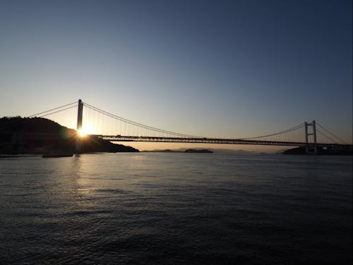 倉敷市 瀬戸大橋の夕日