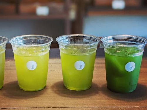 町家をリノベしたaoカフェさん。八女茶はもちろん焼き菓子も!