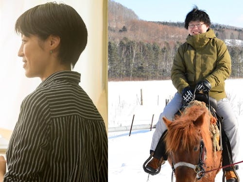 ミッション型地域おこし協力隊の2名。町の教育発展に向けて活動しています。