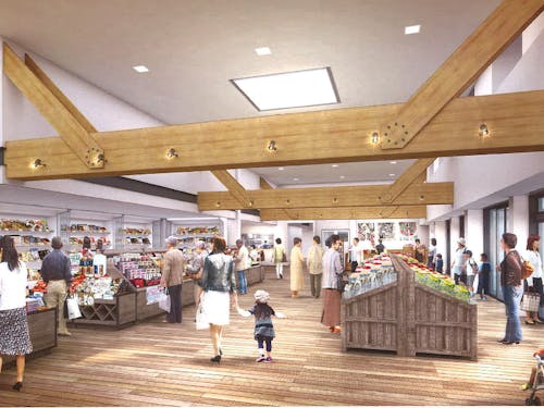 リニューアルオープンする金木観光物産館(内装)のイメージ図です！